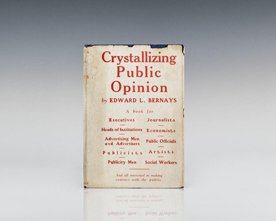 İlk halkla ilişkiler kitabı

                                    1922'de New York'ta ilk halkla ilişkiler dersini veren düşünür, 1923 yılında Cyristallizing Public Opinion adlı ilk halkla ilişkiler kitabını yazdı.
                                