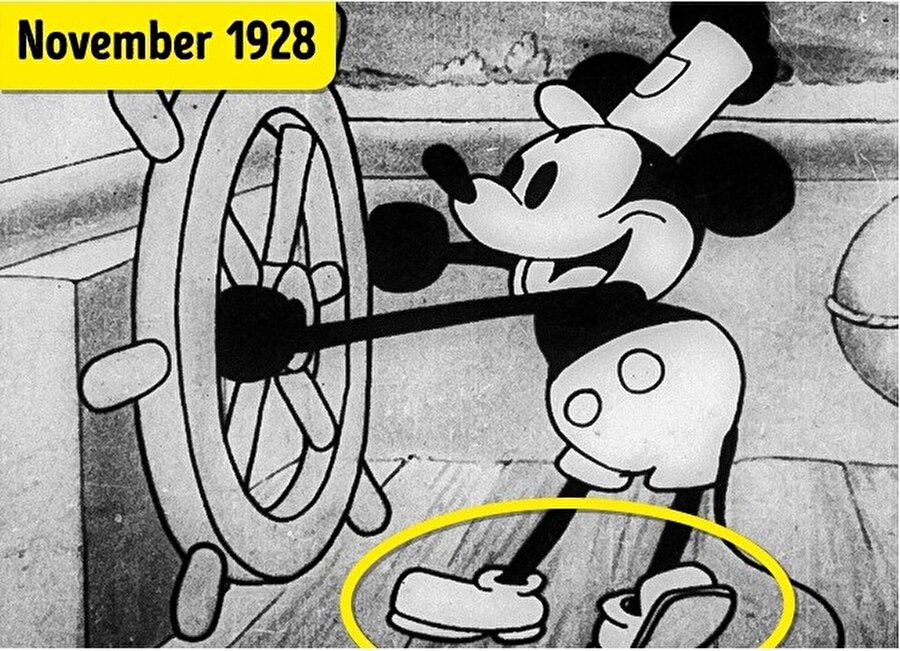 
                                    
                                    
                                    1929 yılında ise Mickey Mouse çizimine beyaz eldivenler eklendi. Peki, neden? 
                                
                                
                                