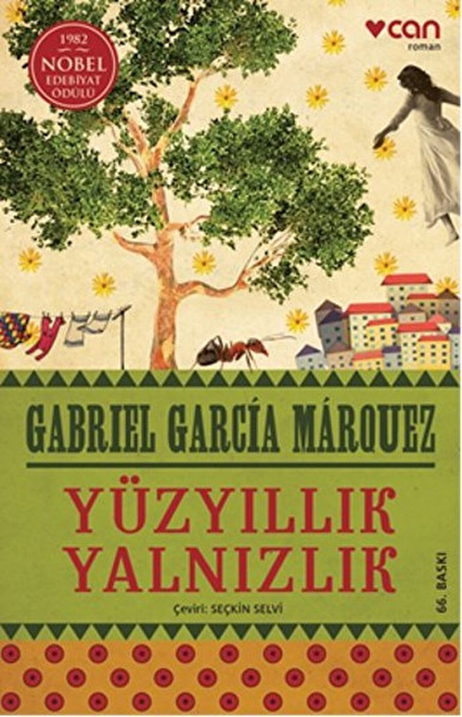 Yüzyıllık Yalnızlık
Latin Amerika'nın en büyük edebiyatçılarından biri olan Gabriel Garcia Marquez tarafından yazılmış bir romandır. "İnsanın oturduğu toprakların altında ölüleri yoksa, o adam o toprağın insanı değildir." gibi etkileyici cümlelerin bulunduğu bu kitap birbirine benzer isimleri olan kocaman bir ailenin hikayesini konu alır. Yazar bu kitabı yazarken büyükannesinin ona anlattığı hikayelerden esinlendi. Büyükannesi hakkında "Büyükannem, en acımasız şeyleri, kılını bile kıpırdatmadan, sanki yalnızca gördüğü olağan şeylermiş gibi anlatırdı bana" diyen Marquez kitabı da tam olarak bu şekilde yazdı. Marquez aynı zamanda büyülü gerçekçi akımın kurucularından birisi olarak adını edebiyat dünyasına altın harflerle yazdırmıştır.