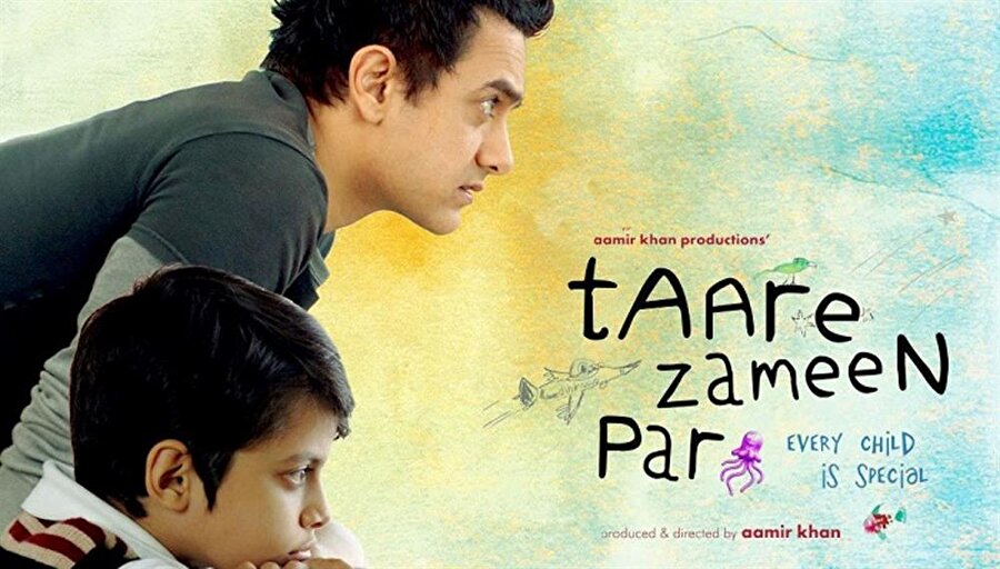 Taare Zameen Par (Yerdeki Yıldızlar) - 2007
Film vermek istediği mesajı dolaylı değil net biçimde izleyiciye aktarmaktadır. Ve ebeveynlik kurumunun yaptığı hataları eleştirmektedir. Ishaan, okuma ve yazmada güçlük çeken ve bu yüzden sürekli azar işittiği babası tarafından yatılı okula gönderilmiş bir çocuktur. Yatıla okula gönderilmesi onu iyice içine kapanık hale getirmiştir. Geçici resim öğretmeni olarak gelen öğretmenin Ishaan'ın disleksi hastası olduğunu keşfetmesiyle her şey değişecektir. 