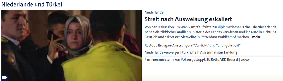 ARD (Alman devlet kanalı)

                                    
                                    Alman devlet kanalı ARD'nin haber sitesi tagesschau.de ise, tartışmanın büyüdüğünü belirterek, “Seçim toplantısı tartışmasından diplomatik krize” gelindiğini yazdı.
                                
                                