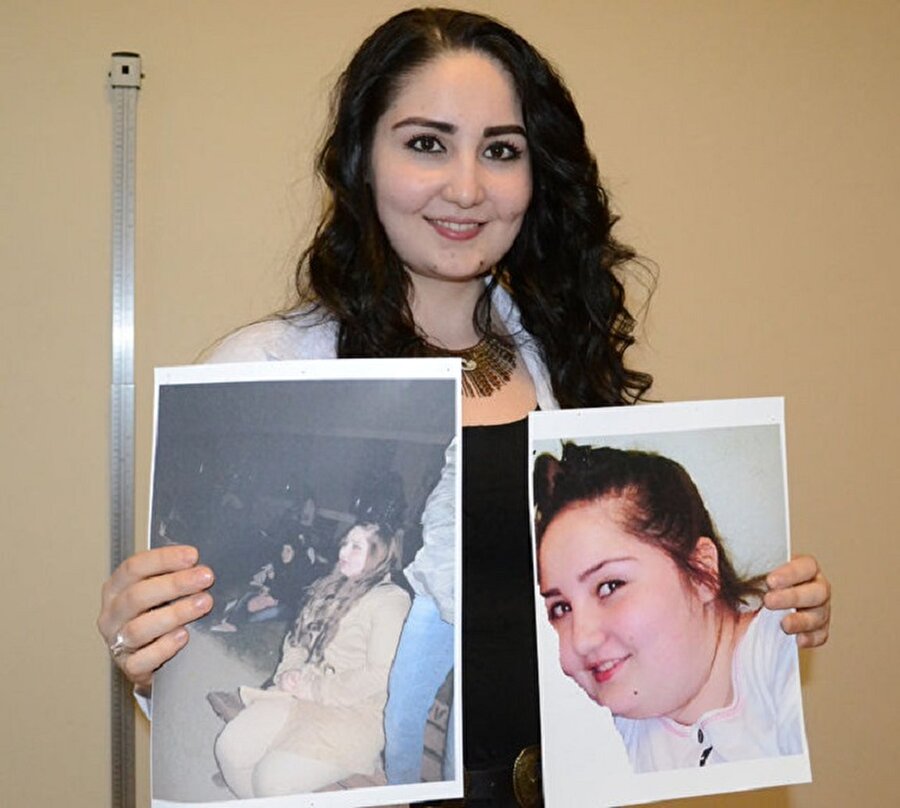 Genç diyetisyen hastalarına örnek olmak için bu yola başvurdu.