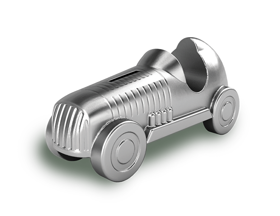 Araba: Bay Monopoly'nin adrenalin kaynağı olarak gösterilen Araba Piyonu, 1930 yılından beri kullanılıyor. Ekibin gediklisi olan araba bu oylamada dördüncü oldu ve koltuğunu kaptırmadı. 

                                    
                                    
                                    
                                
                                
                                
