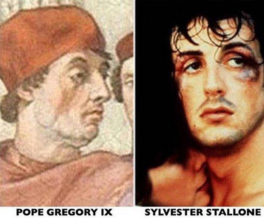 Sylvester Stallone ve Papa IX. Gregorius
