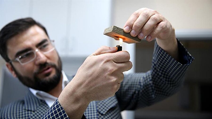 Pirinç kabuğundan yanmayan inşaat malzemesi