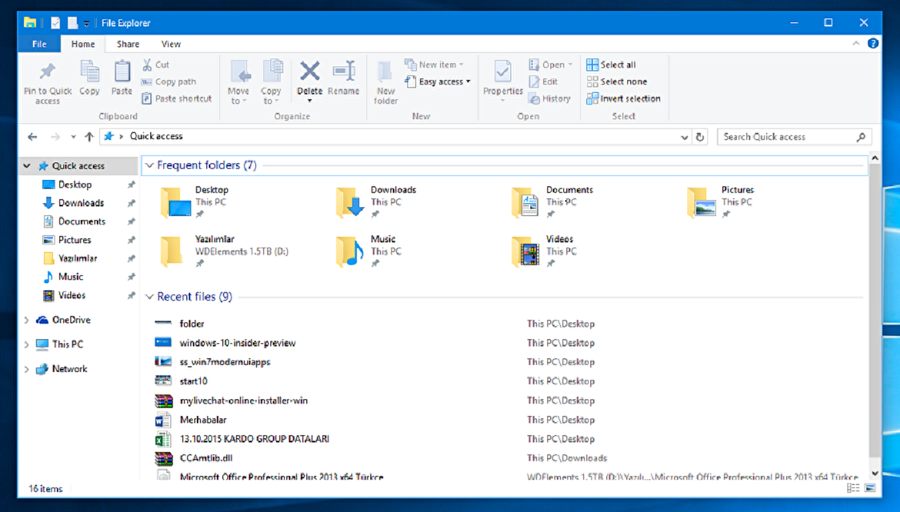 Windows Tuşu + E: Dosya Gezgini uygulamasını çalıştırmayı sağlar.

                                    
                                