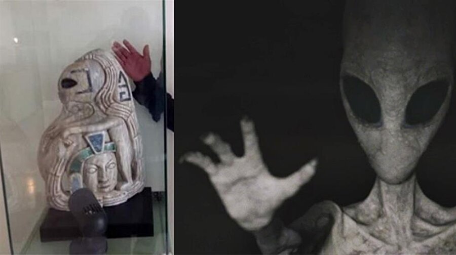 Maya dönemine ait enteresan bir heykel bulundu: Uzaylılarla temas kurulduğunun kanıtı