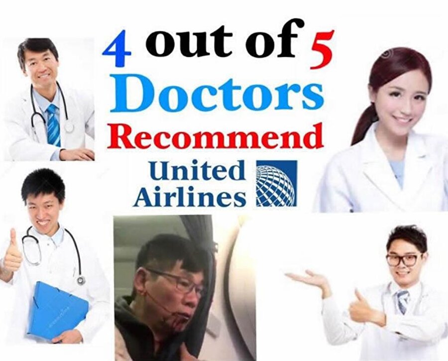 Her 5 doktordan 4'ü United Airlines'ı tavsiye ediyor. Etmeyen tek doktor sizce kim?

                                    
                                