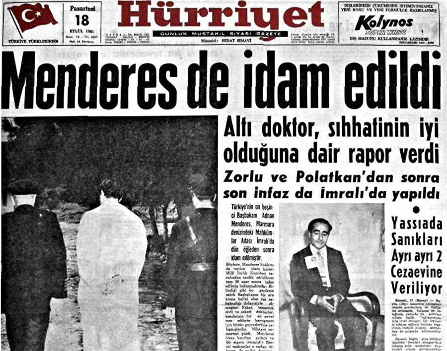 9 Temmuz 1961: Türkiye tarihinin ilk referandumu (% 61,7 Evet)

                                    
                                    
                                    
                                    
                                    
                                    
                                    
                                    27 Mayıs 1960 darbesiyle birlikte Celal Bayar, Adnan Menderes ve diğer 400 DP'li yargılanmak üzere Yassıada'ya getirildi. 17 Elül 1961 günü Adnan Menderes idam edildi. Askeri yönetimin faşist politikalarının  ardından Milli Birlik Komitesi tarafından hazırlanan 1961 Anayasası darbeden 13 ay 13 gün sonra 9 Temmuz 1961'de halk oylamasına sunuldu. 1961 Anayasası, yüzde 38,3 "hayır" oyuna karşılık, yüzde 61,7 "evet" oyuyla kabul edildi. 
                                
                                
                                
                                
                                
                                
                                
                                