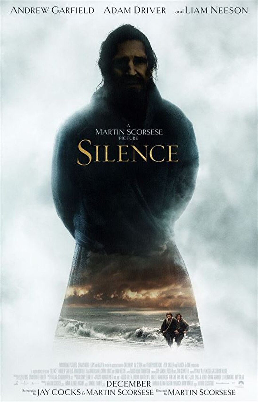 Silence
Konusu: Martin Scorsese'nin senaryosunu Jay Cocks ile birlikte kaleme aldığı "Silence", iki Hristiyan misyonerin, kayıp mürşitlerini bulma amacıyla gittikleri Japonya'da yaşadıklarını odağına alıyor. Scorsese'nin aynı zamanda yönettiği filmde; Liam Neeson, Andrew Garfield, Adam Driver, Ciaran Hinds, Tadanobu Asano, Ryo Kase, Shinya Tsukamoto ve Nana Komatsu gibi isimler rol aldı. Dram türündeki film, Japon yazar Shusaku Endo'nun 1966'da yazdığı aynı adlı romandan sinemaya uyarlandı.