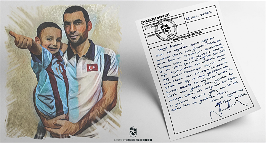 Şehit Kaymakam Muhammed Safitürk'ün hayalini Trabzonspor gerçekleştiriyor
