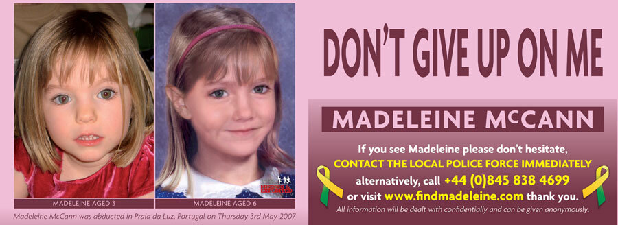 Anne ve babası küçük kızın bulunması için bir web sitesi açar: findmadeleine.com