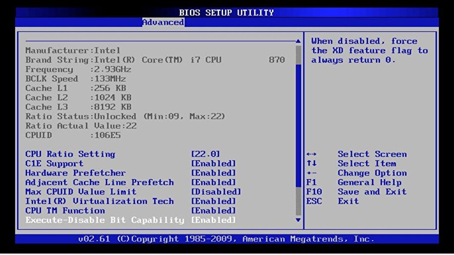 F10: Windows'ta çalışan programın menü çubuğunu etkinleştirmeyi sağlar. Ayrıca sistem açılışında BIOS'u açmak için de kullanılır. 

                                    
                                