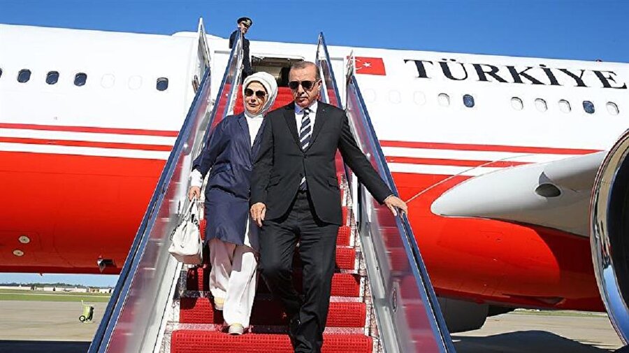 Cumhurbaşkanı Erdoğan ABD'de coşkuyla karşılandı.