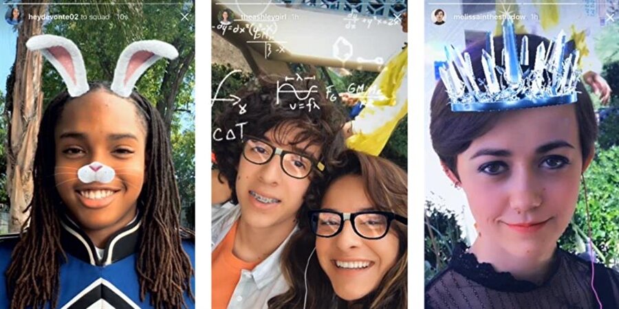 Instagram yüz filtresi