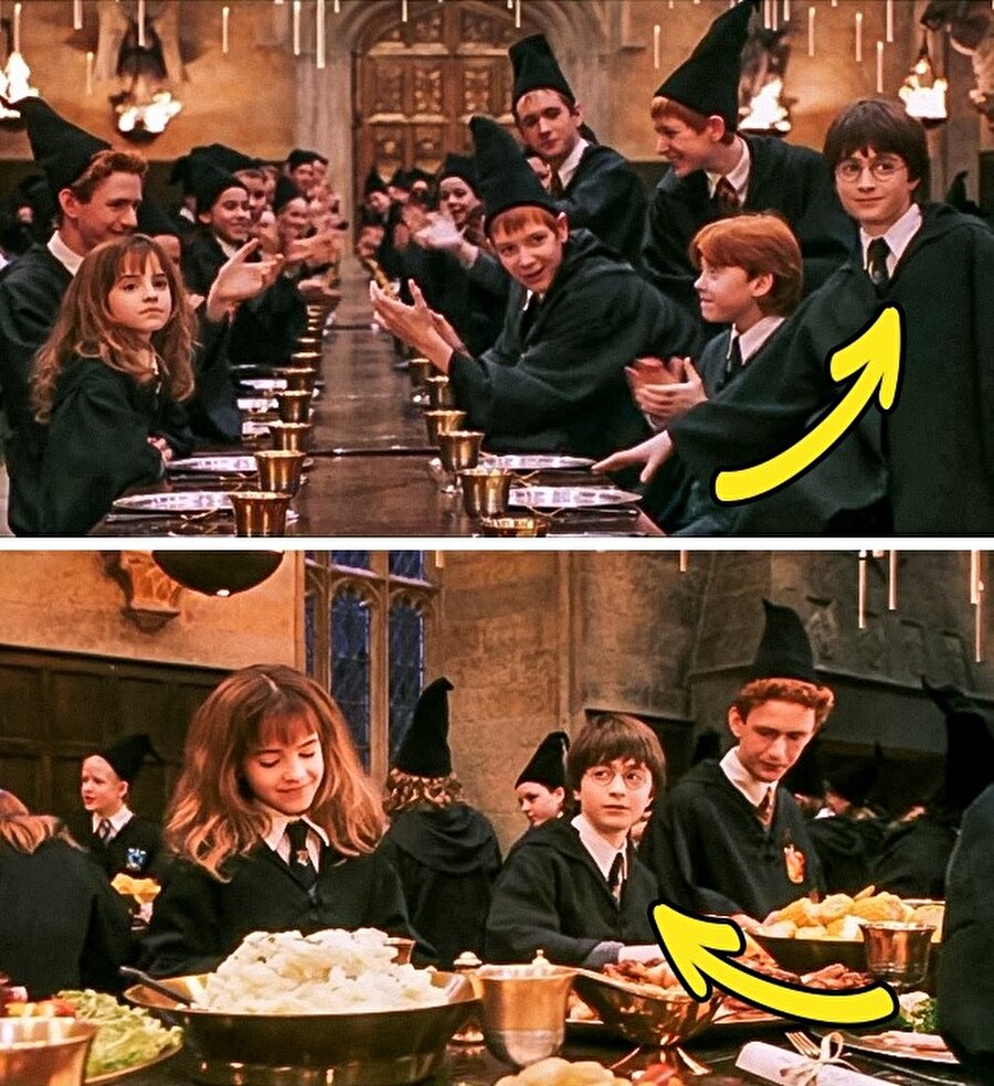 Harry Potter 
Harry Potter kamera açısı değiştikçe yerini mi değiştiriyor.