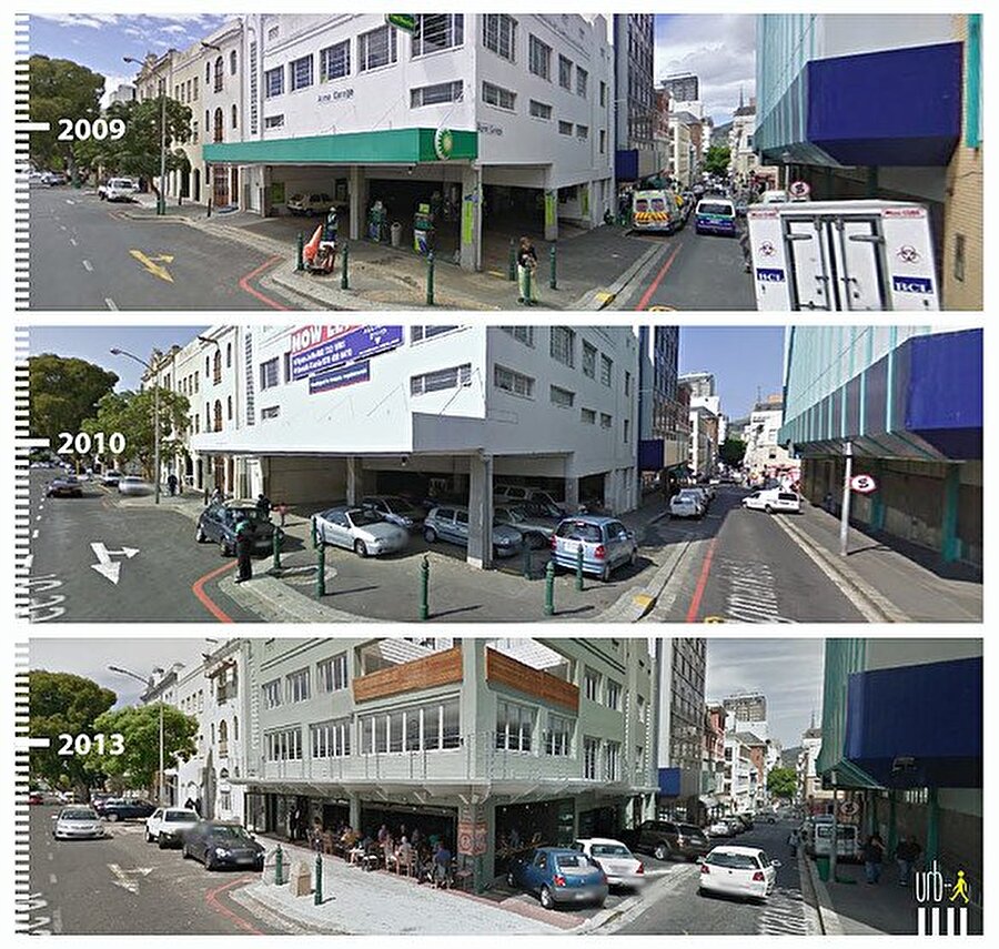 Bree St., Cape Town, Güney Afrika.