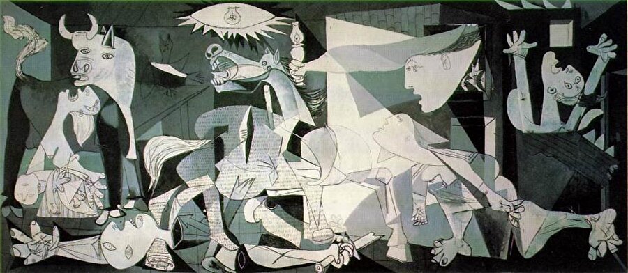 Guernica

                                    Ünlü İspanyol ressam Pablo Picasso‘nun en bilindik eserlerinden olan Guernica, İspanya iç savaşı sırasında Nazi Almanyası’na ait bombardıman uçaklarının Guernica şehrini bombalamasını ve orada yaşanan trajediyi anlatıyor.
                                