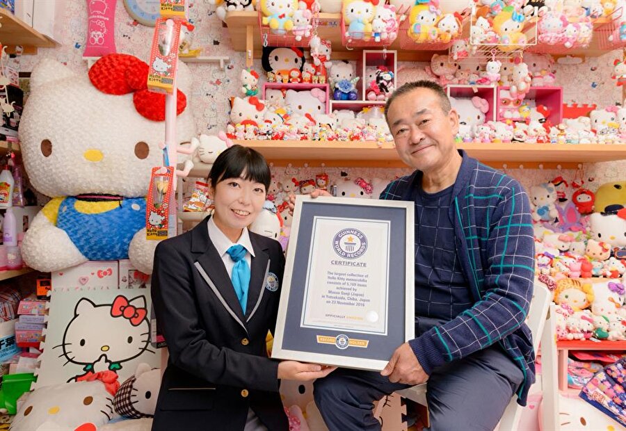 Masao Gunji, 30 yıldır Hello Kitty figürü topluyor.