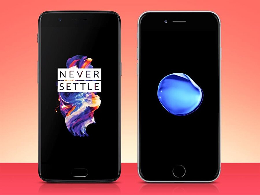 OnePlus 5 ve iPhone 7 Plus