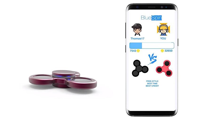 Bluetooth'lu stres çarkı 