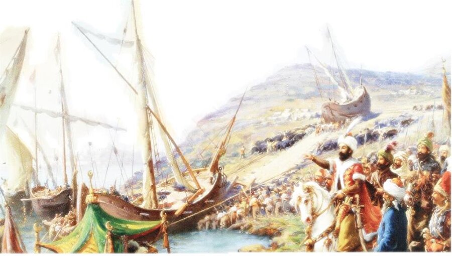 Fatih Sultan Mehmed'in donanmayı karadan Haliç'e indirmesi