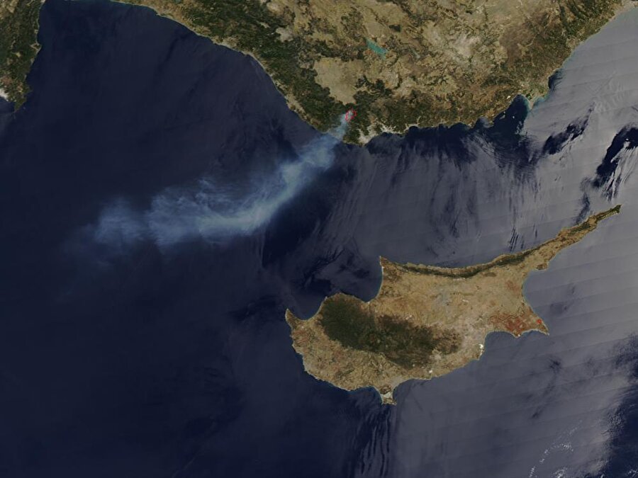 Mersin yangını NASA