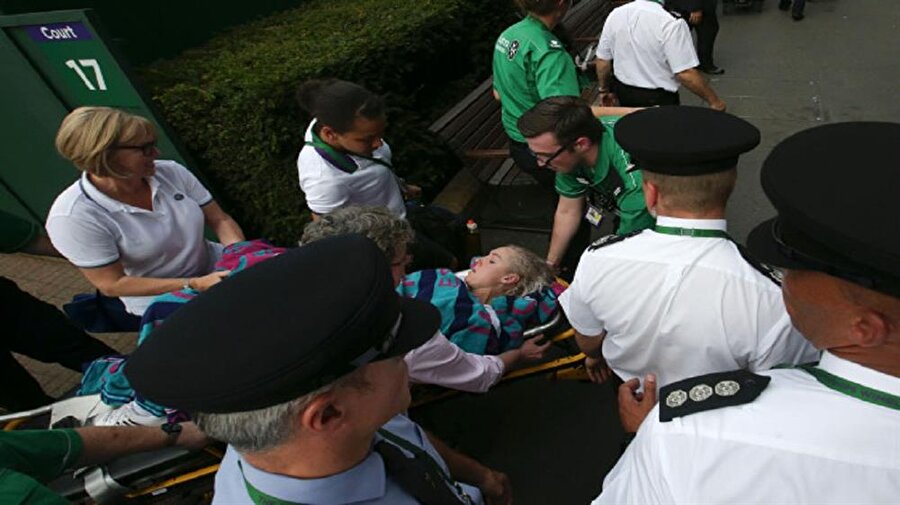Wimbledon'da korku dolu anlar: "Yardım edin"