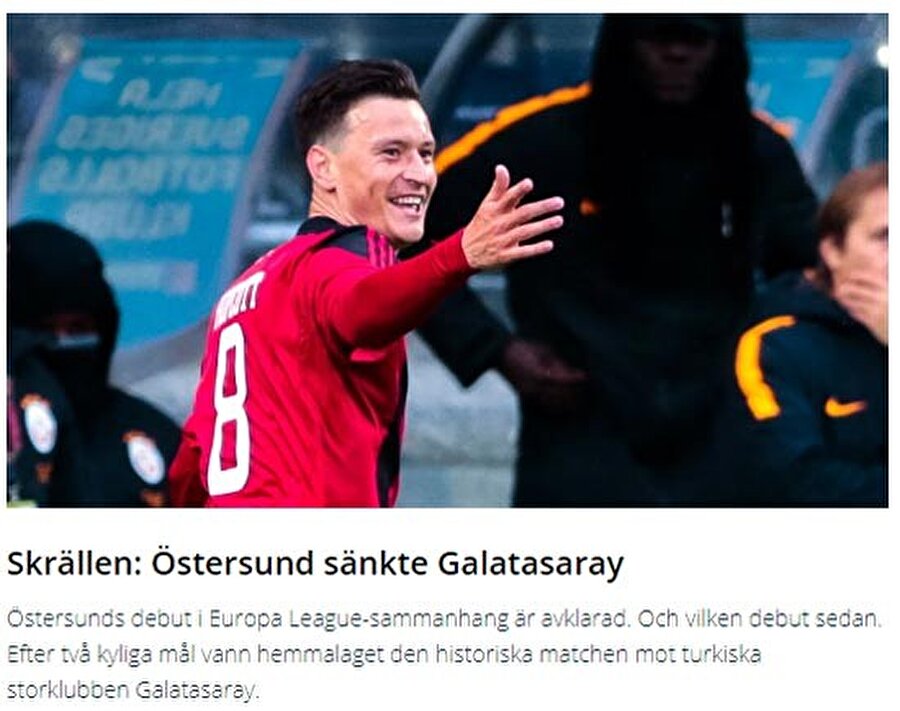 Sport Lovin: Östersunds Galatasaray'ı küçük düşürdü
Östersunds Avrupa'daki ilk maçında ne başlangıç yaptı ama! 6 yıl içinde ligleri atlayarak birinci lige çıktı, şampiyon oldu. Şimdi de Avrupa kupalarındaki bu ilk maçını kazandı. Başarı hikayesine devam etti.