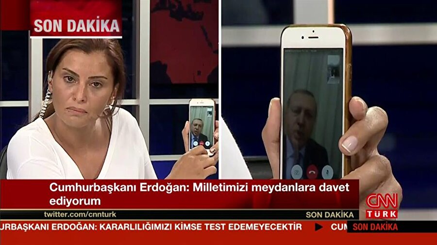 Saat: 00:26

                                    
                                    
                                    
                                    Başkomutan Recep Tayyip Erdoğan, bir televizyon programının canlı yayınına bağlanarak FETÖ’cü hainlerin darbe girişimine tepki gösterdi. Ülkenin kurtuluşa erebilmesi için halkı sokaklara çıkarak tepki göstermeye davet etti. Gecenin seyri bu konuşmadan sonra değişti. 
                                
                                
                                
                                
