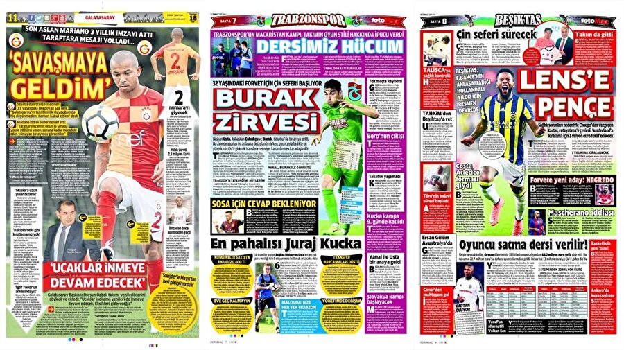 18 Temmuz Gazete Manşetleri