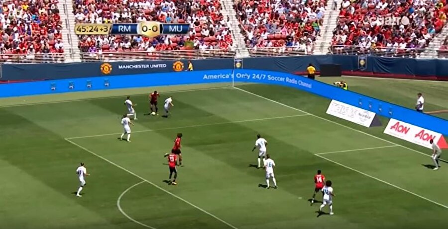 Martial, Real Madrid'in savunmsını dağıttı!!