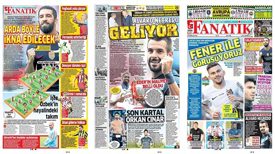 25 Temmuz Gazete Manşetleri