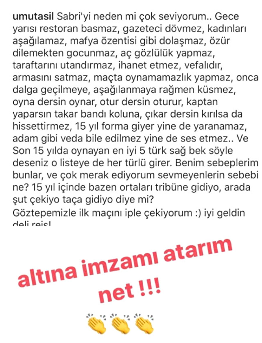 İşte o mesaj ve Yağmur Sarıoğlu'nun cevabı
