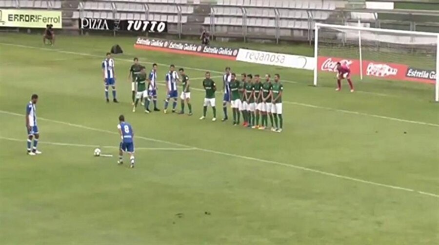 Emre Çolak frikik Racing Ferrol Deportivo