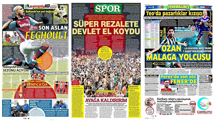 8 Ağustos Gazete Manşetleri