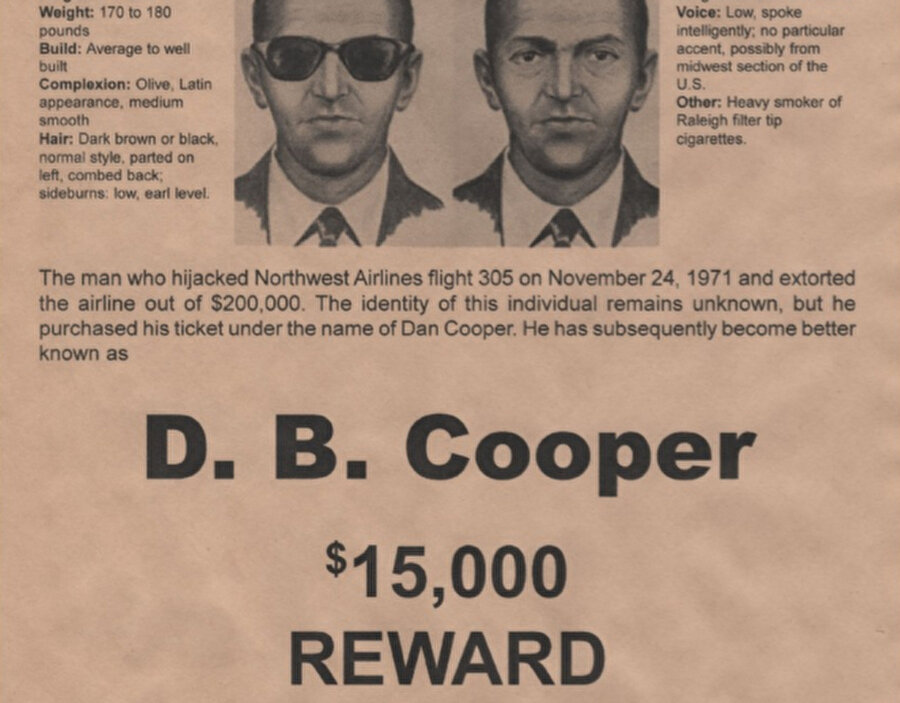 46 yıl sonra şoke eden bir gelişme yaşandı
(Cooper'ı bulana para ödülü vaat eden gazete ilanı)Bir grup gönüllüden oluşan bilim insanları bir araya toplanarak bu olayı aydınlatmak için çalışmalara başladı. Bu gönüllülerin yüksek teknolojileri kullanarak olayı aydınlatmak istemesi üzerine FBI gereken desteği vererek dosyanın ayrıntılarını bu ekiple paylaştı. Yapılan araştırmalar sonucunda 46 yıl önce Cooper’ın uçakta bıraktığı kravat üzerinden çok önemli bilgilere ulaşıldı. Elektron mikroskobu ile incelenen kravatta elde edilen bilgiler ışığında Cooper’ın kaçırdığı uçağın üreticisi olan Boeing şirketinde çalıştığı ortaya çıktı. Boeing şirketinin o dönem üzerinde çalıştığı bir projede kullanılan maddelerden birisinin parçacıkları Cooper’ın kravatında ortaya çıktı. Bu gelişme üzerine FBI o dönem Boeing çalışanı olan veya 1971 yıllarında herhangi bir yakını kaybolan herkesten bilgi paylaşımı için yardım istedi.Kaynak: Hurriyet, GZT