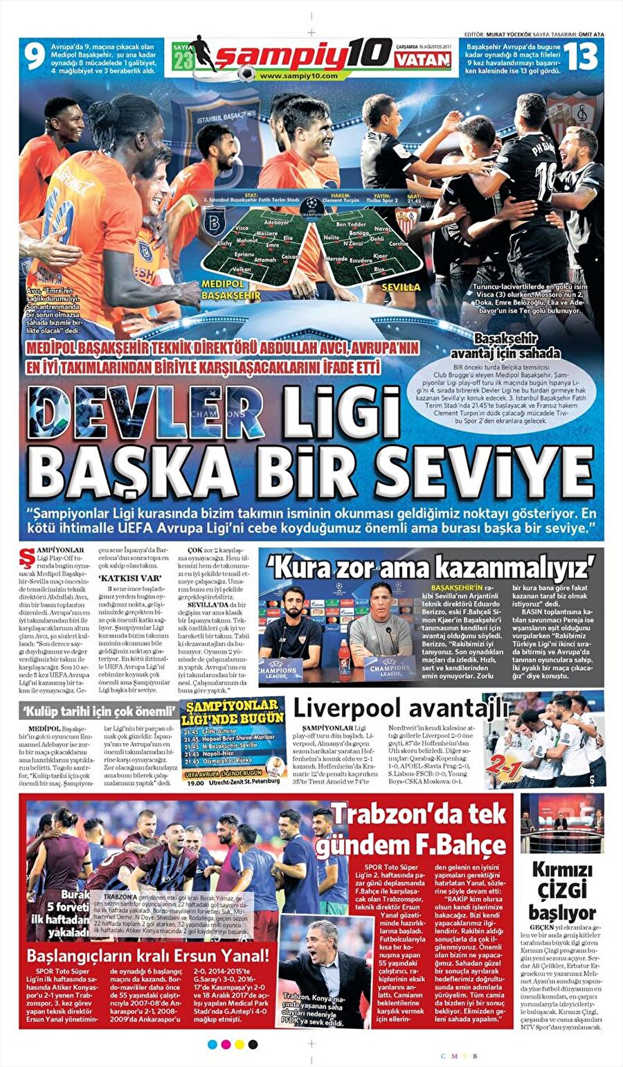 *Manşetler, beIN SPORTS'tan alınmıştır.