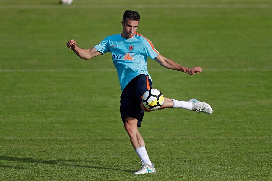 Van Persie Hollanda Milli Takımı antrenman