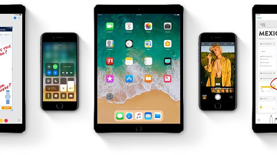 iOS 11 hangi cihazlara kurulabiliyor?
Apple'ın en yeni mobil işletim sistemi iOS 11, hem iPhone hem de iPad tarafında geniş bir yelpaze sunuyor. Yani yıllar çıkan iPhone'lara sahip olan kullanıcılar dahi yazılım tarafında telefon ya da tableti en güncel sürüme yükseltebilecek. İşte iOS 11'in kurulabileceği cihaz listesi:iPhone: iPhone 5s, iPhone 6, iPhone 6 Plus, iPhone 6s, iPhone 6s Plus, iPhone SE, iPhone 7 ve iPhone 7 Plus.iPad: iPad mini 2, iPad mini 3, iPad mini 4, iPad 5.nesil, iPad Air, iPad Air 2, 9.7 inç iPad Pro, 10.5 inç iPad Pro, 12.9 inç iPad Pro (1.nesil), 12.9 inç iPad Pro (2.nesil)iPod: iPod touch 6.nesil