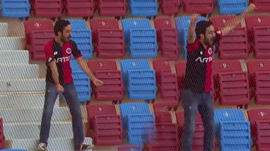 Tek başına sevinen Gençlerbirliği taraftarı Trabzonlu çıktı