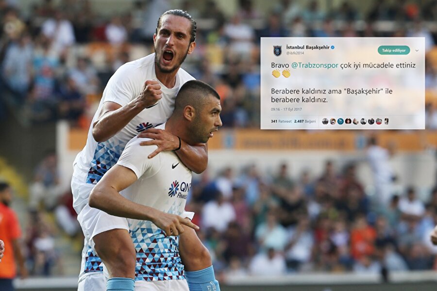 Başakşehir ile Trabzon Twitter'da kapıştı.