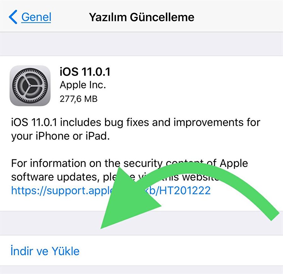 iOS 11.0.1 güncellemesi nasıl yüklenir?

                                    iOS 11.0.1 güncellemesini yüklemek için kullanıcıların Ayarlar > Genel > Yazılım Güncelleme yolunu izlemesi gerekiyor. Daha sonrasında "İndir ve Yükle" seçeneği sayesinde işletim sisteminin en güncel sürümü kolayca yüklenebiliyor. 
                                