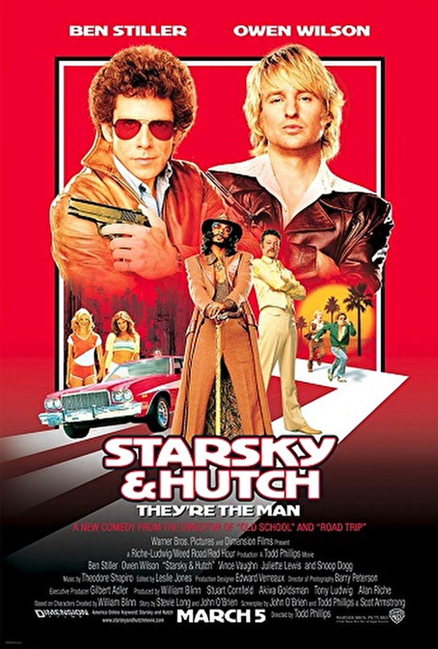 2.Starsky & Hutch (2004)

                                    
                                    Müthiş ikili Ben Stiller ve Owen Wilson, ilk büyük görevlerinde birlikte çalışmak zorunda kalan iki polis rolünde ekranlara bomba gibi düşüyor! Sokakların kurnaz fakat prensipli adamı Huggy Bear'ın da yardımıyla, Starsky ve Hutch, tespit edilemez yasadışı toz imal eden bir uyuşturucu satıcısının peşinde sıcak takibe başlarlar.
                                
                                