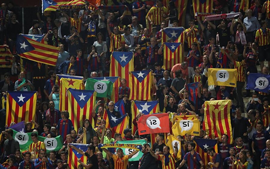 Katalonya özerk bölgesinde ki protestolar