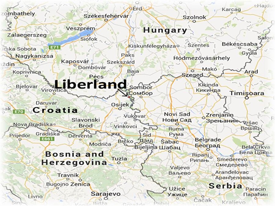 Sırbistan’ın sınırları içerisinde olsa da kimsenin hak iddia etmediği 7 kilometrekarelik alan Liberland…

                                    
                                