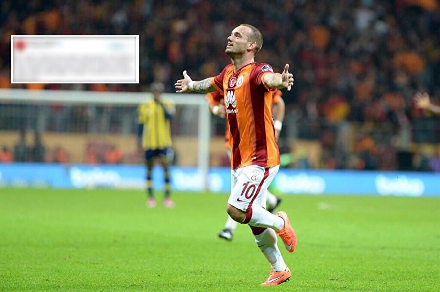 Sneijder'den derbi paylaşımı