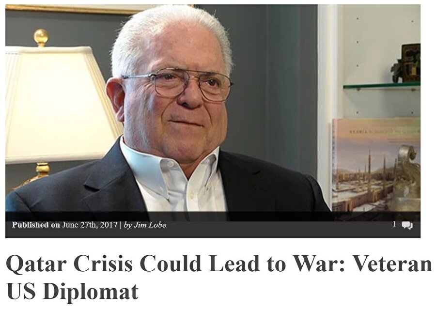 FDD ne istiyor?
ABD eski Suud elçisi Chas W. Freeman’a göre İsrail ve FDD gibi bazı propaganda araçları (Katar kriziyle) ABD’yi İran’a saldırtmak istiyordu.