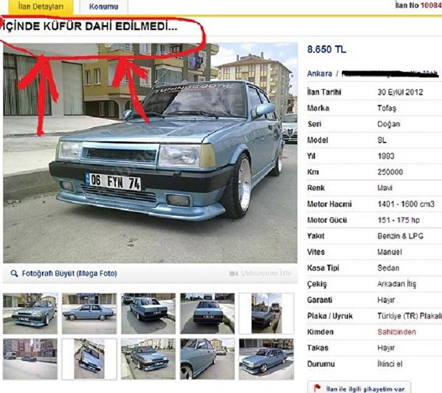 Ankara'dan ilginç ilan

                                    
                                    
                                    
                                    
                                    
                                    Otomobilin içinde küfür edilmemesi bu arabayı özel kılıyor..
                                
                                
                                
                                
                                
                                