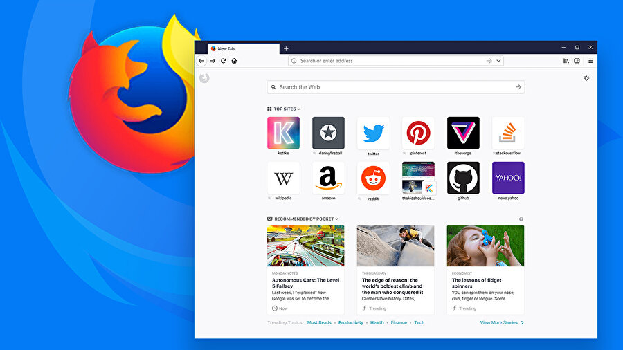 Hızlı tarayıcı motoru: ​Firefox Quantum’daki yenilenen tarayıcı motoru, sayfaların bekleme süresini minimuma indiriyor. Elbette bu da doğrudan kullanıcı deneyimini olumlu şekilde etkiliyor. Zira web  tarayıcı sebebiyle açılmayan ve birkaç saniye de olsa bekleten sayfalar, ziyaretçilerin kaçmasına sebep oluyor. Firefox Quantum, bu hususta şimdiye kadarki en iyi Firefox olma özelliği taşıyor. Üstelik Google Chrome ile bir kıyaslama da mevcut.​

                                    
                                    
                                    
                                    
                                
                                
                                
                                